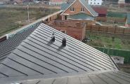 Installation und Installation von Metalldächern